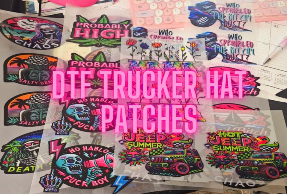DTF Trucker Hat Patches