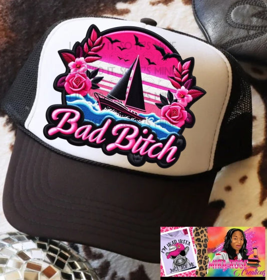 Bad Bitch Black Trucker Hat