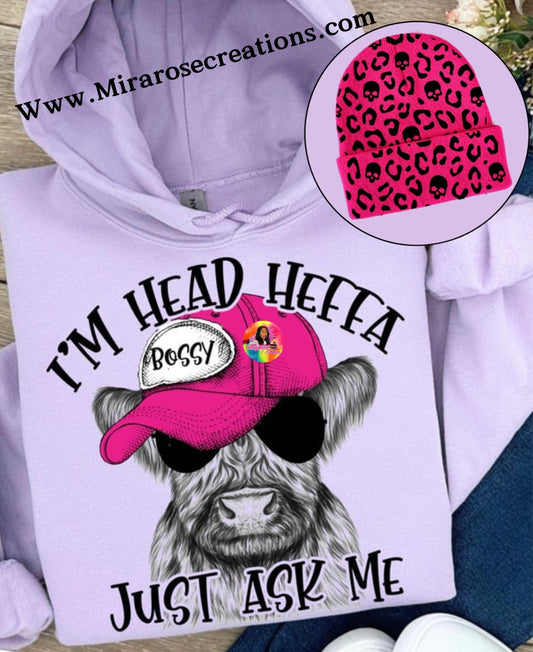 I'm Head HEFFA Just Ask Me Hoodie/Hat