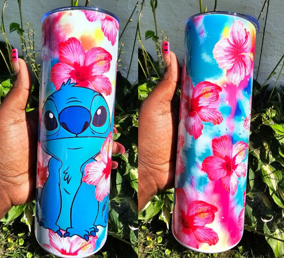 Stitch Flower Tumbler