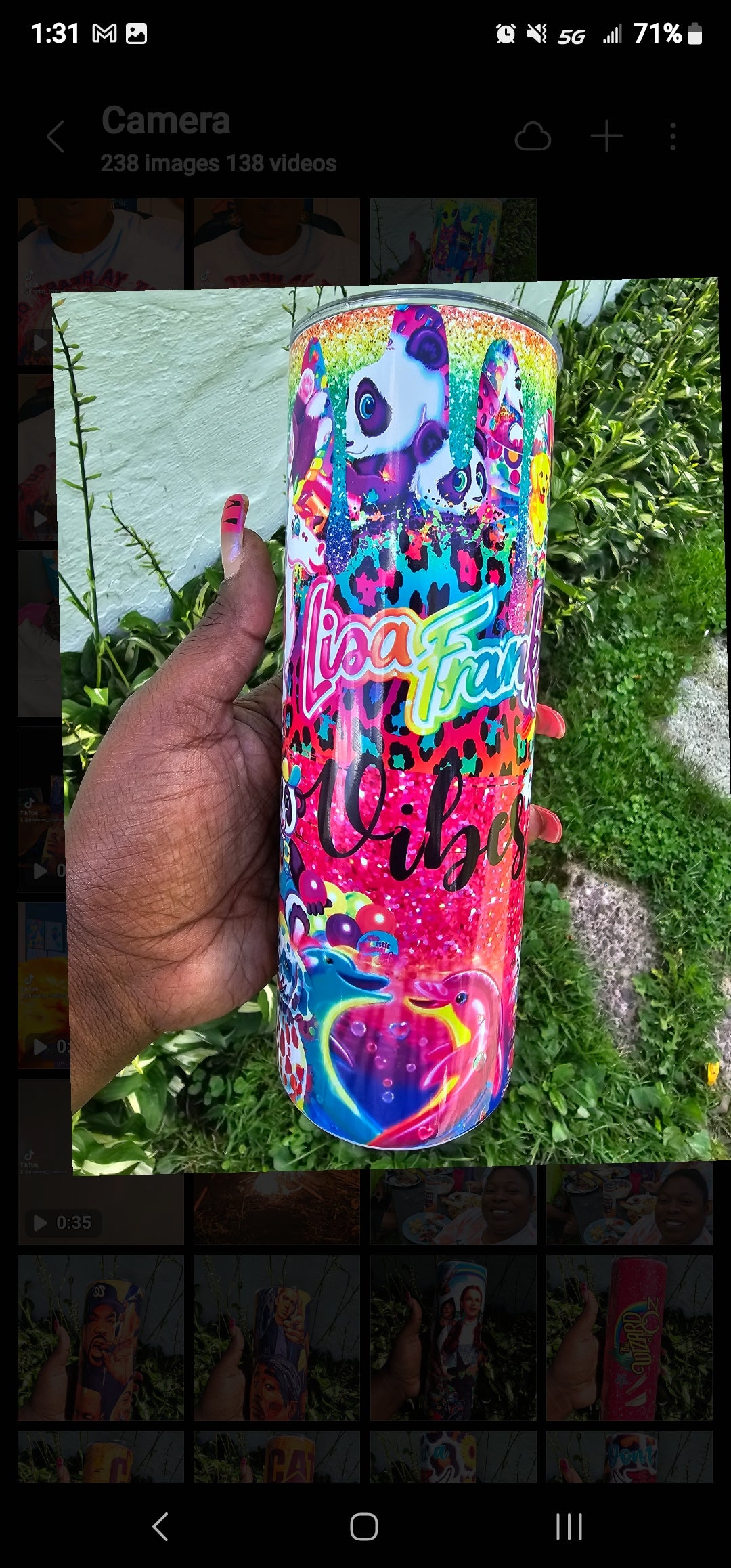 Lisa Frank Vibes Tumbler