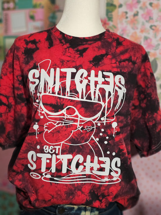 Snitches Get Stitches Tiedye Tshirt