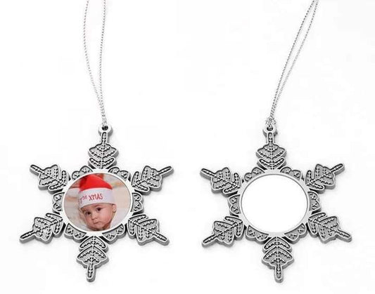 Metal snowflake ornament