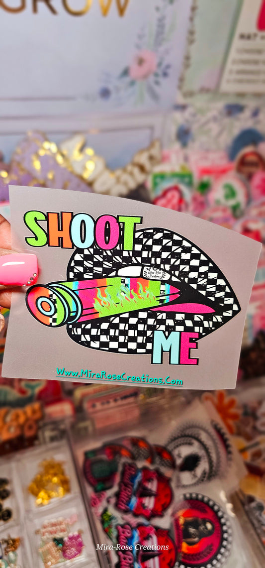 Shoot Me DTF Hat Patch