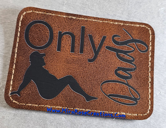 Only Dads Leather Hat Patch