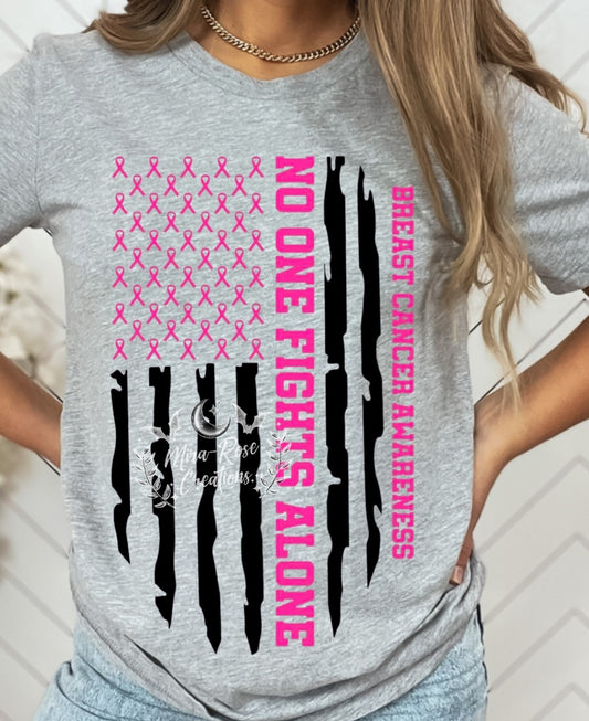 No One Fights Alone Tshirt (Lilly Benefit)